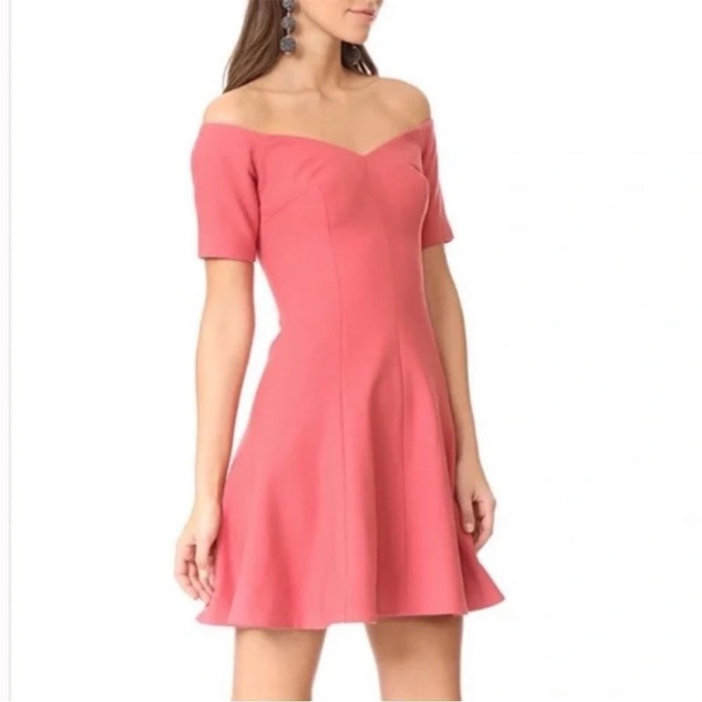 Cinq a sept Kenna rose off the shoulder dress 2 - Picture 3 of 13